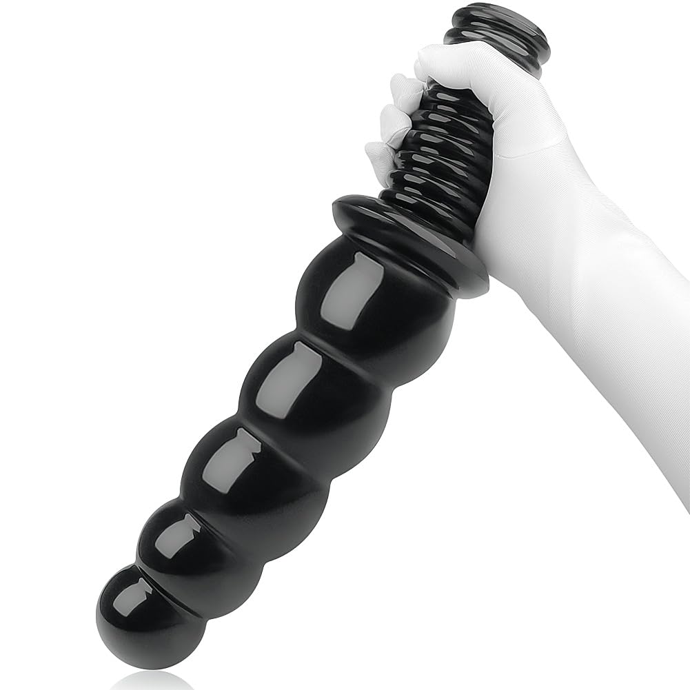 Extra Large Anal Beads Butt Plug with Non-Slip Handle | Long Anal Dildo for G-Spot & Prostate Stimulation | Premium Sex Toy for Men, Women & Couples | Perfect for Solo Play & Partnered Exploration