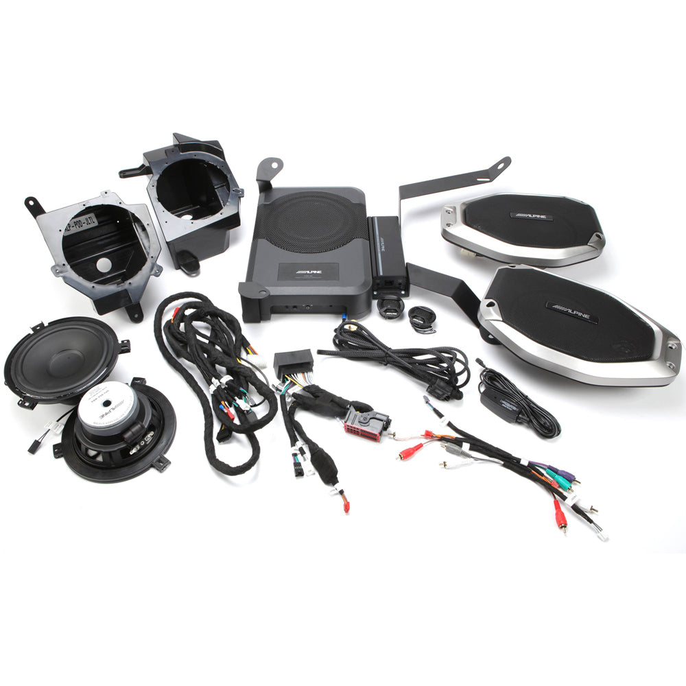 Alpine PSS 24WRA 300W Complete Sound System Upgrade Kit for 2018+ Jeep Wrangler & 2020+ Jeep Gladiator - Premium Audio Enhancement for Off-Road Adventures & Daily Commutes