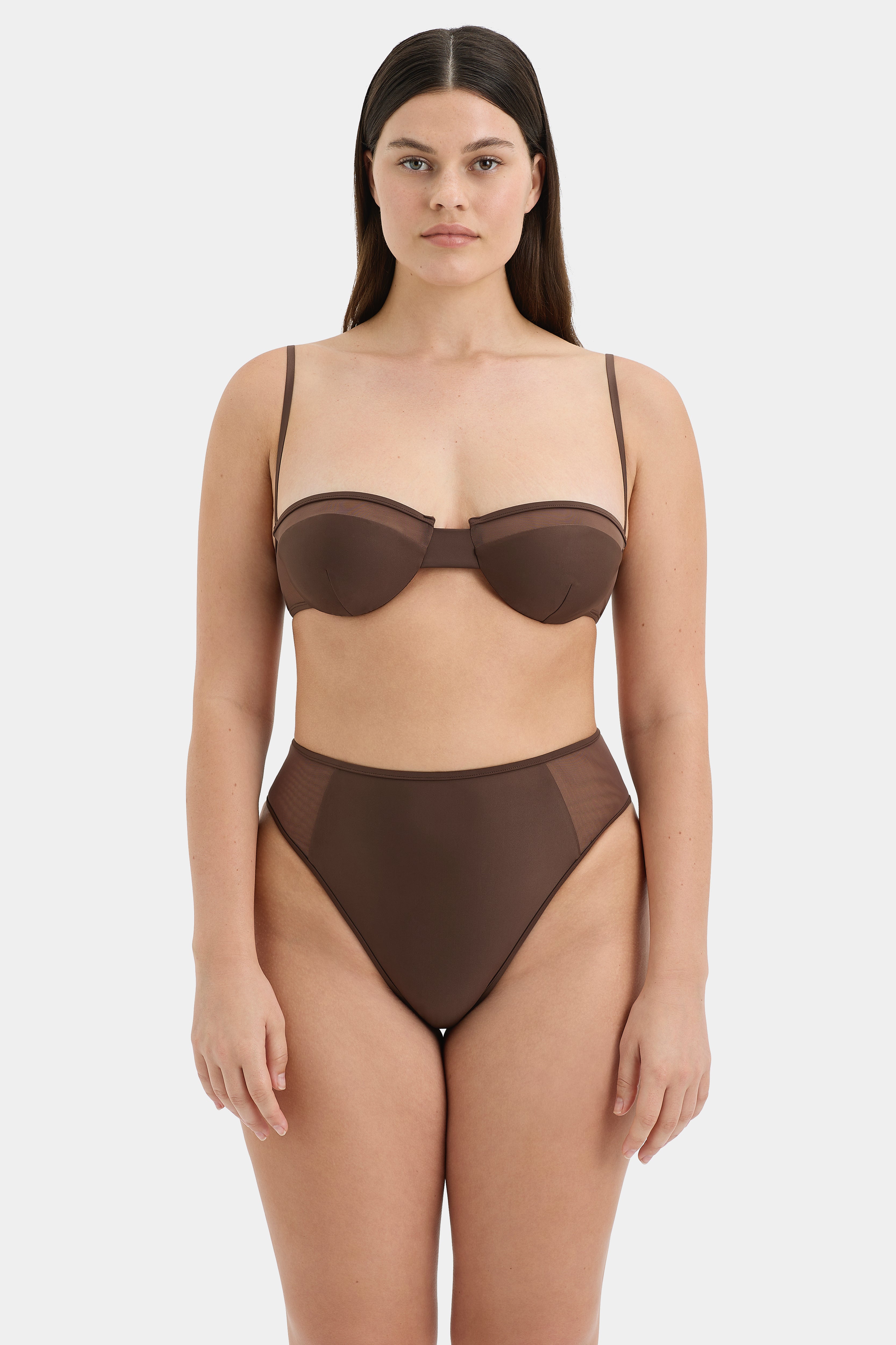 Dunes Splice Balconette Bra - Comfortable Lace Underwire Push Up Bralette for Women | Perfect for Everyday Wear, Date Nights & Special Occasions