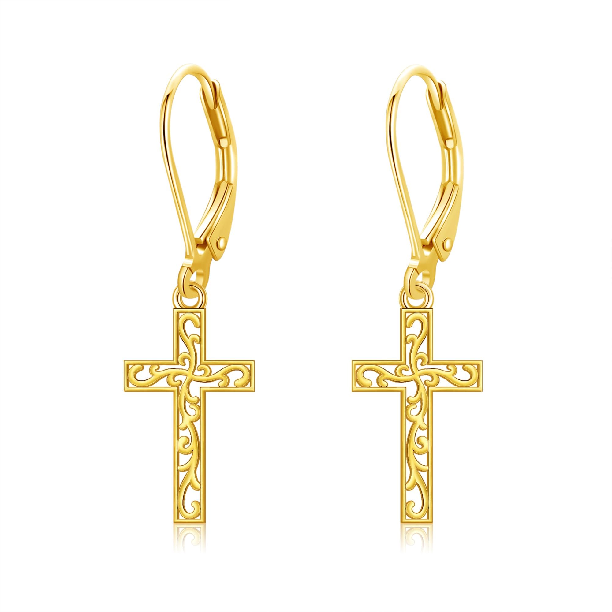 14K Solid Gold Earrings for Women - Elegant Hoop & Stud Earrings Jewelry Gift Set for Girls, Birthday, Anniversary, Wedding | Perfect for Everyday Wear, Parties & Special Occasions