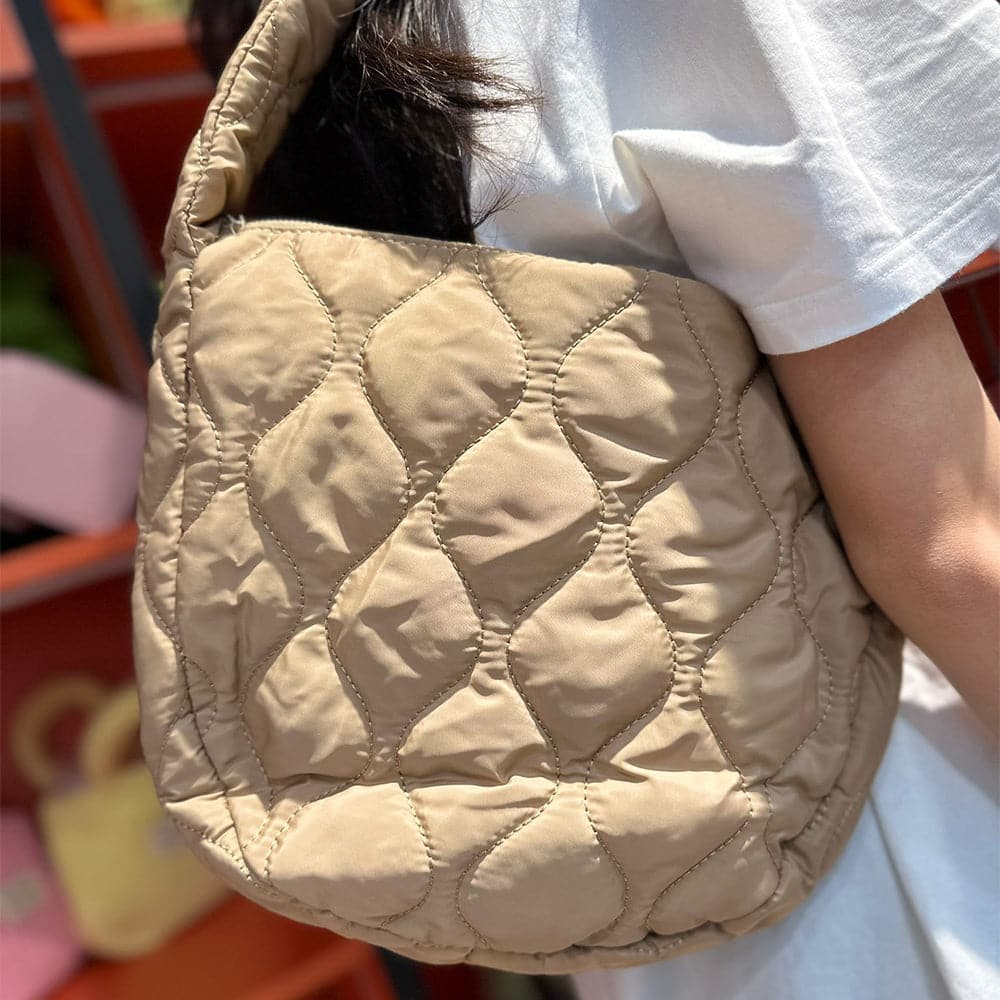 AG Collective Women's Lattice Pattern Shoulder Bag - Versatile Crossbody Purse for Work, Travel & Everyday Use | Stylish Handbag with Adjustable Strap