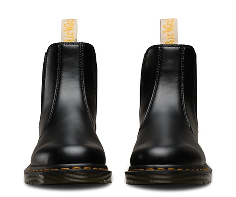 Dr. Martens 2976 Vegan Chelsea Boots for Men & Women - Black Leather Ankle Boots - Perfect for Casual, Work & Outdoor Wear