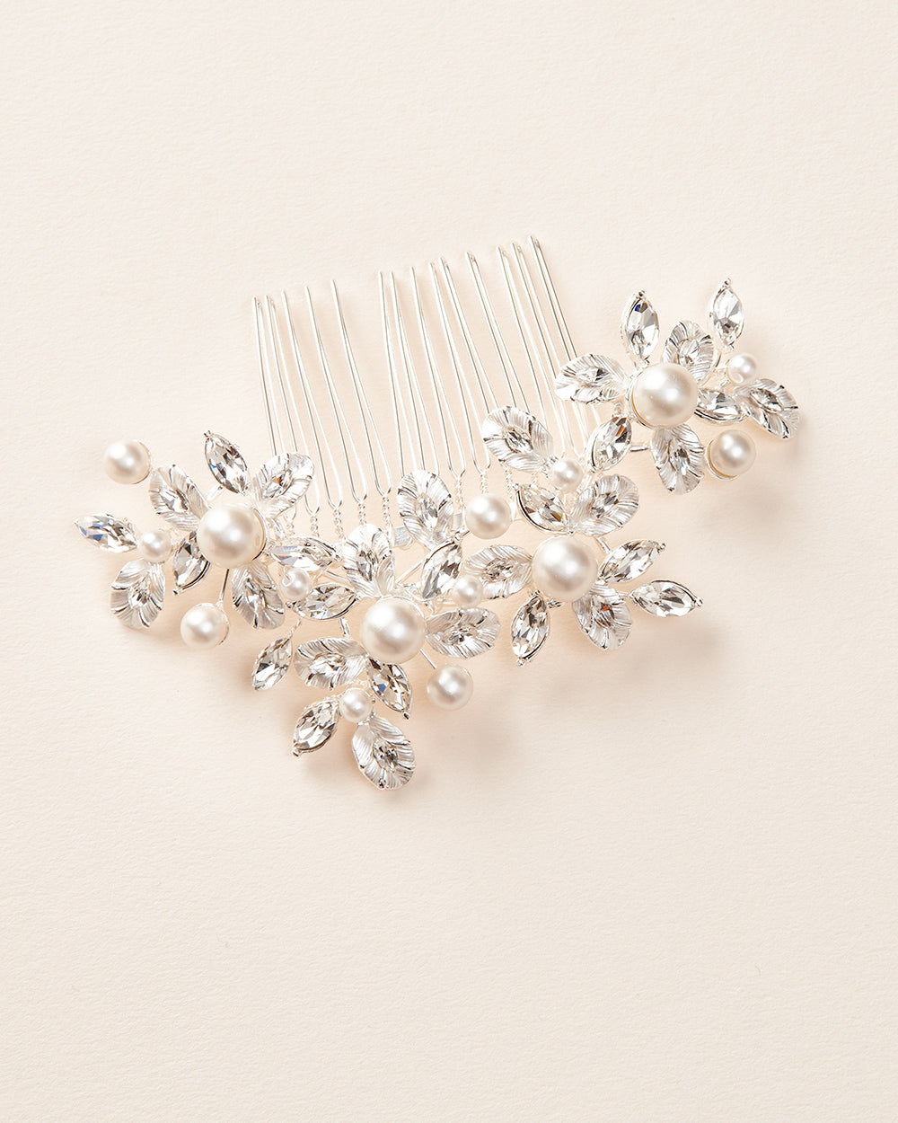 Livia Pearl Hair Comb - Elegant Pearl Embellished Hair Accessory for Women | Perfect for Weddings, Prom, Parties & Special Occasions