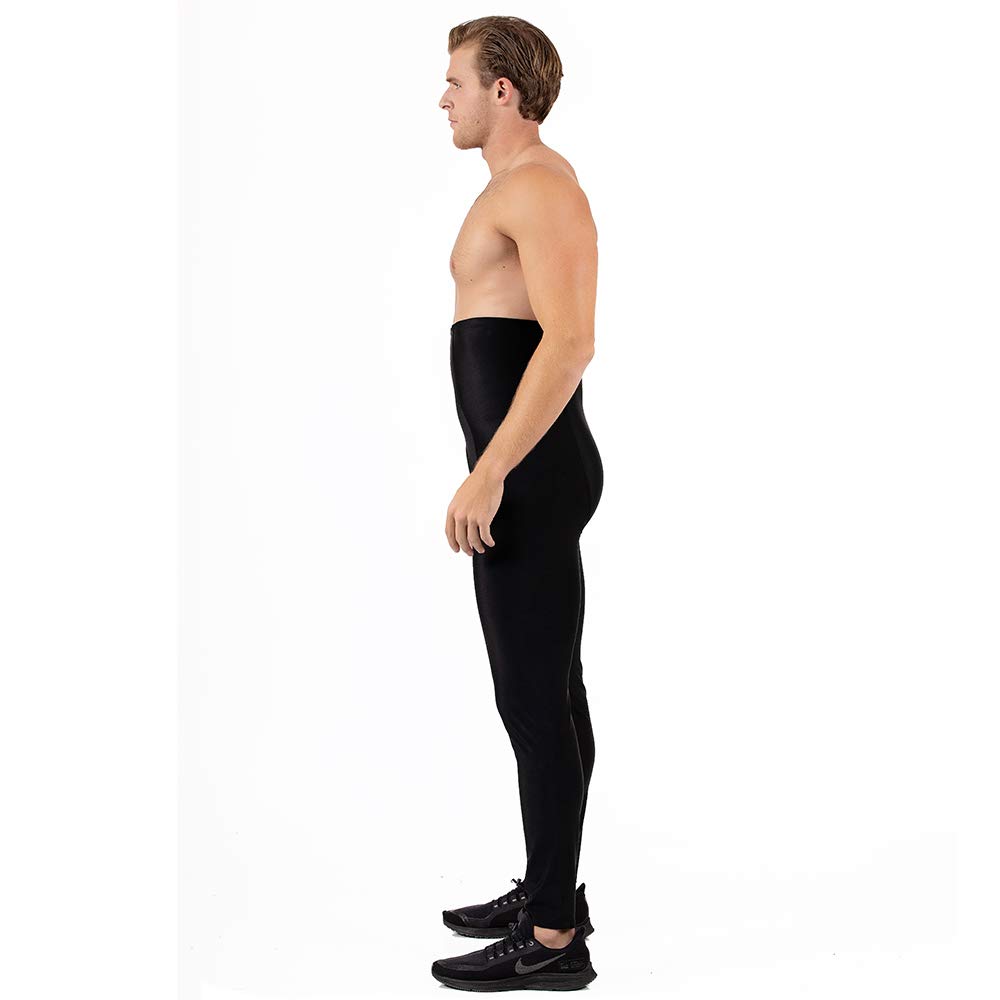 Insta Slim Men's Compression Hi-Waisted Workout Pants - MP2005 | High Waist Tights for Fitness Training, Gym & Running | Shapewear for Men with Slimming Effect