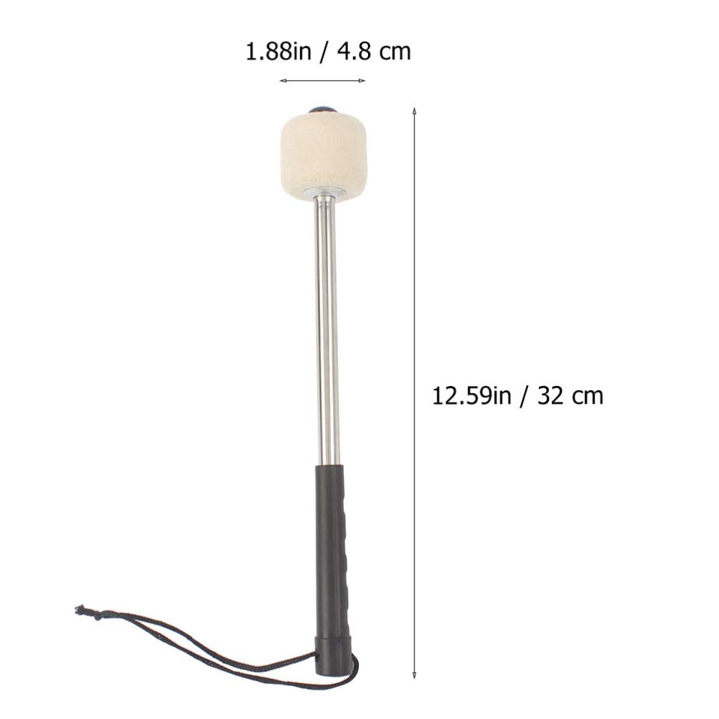 Professional Timpani Mallets with Felt Head & Stainless Steel Handle - Drum Mallet for Percussion Instruments | Perfect for Orchestras, Drum Kits & Music Classrooms