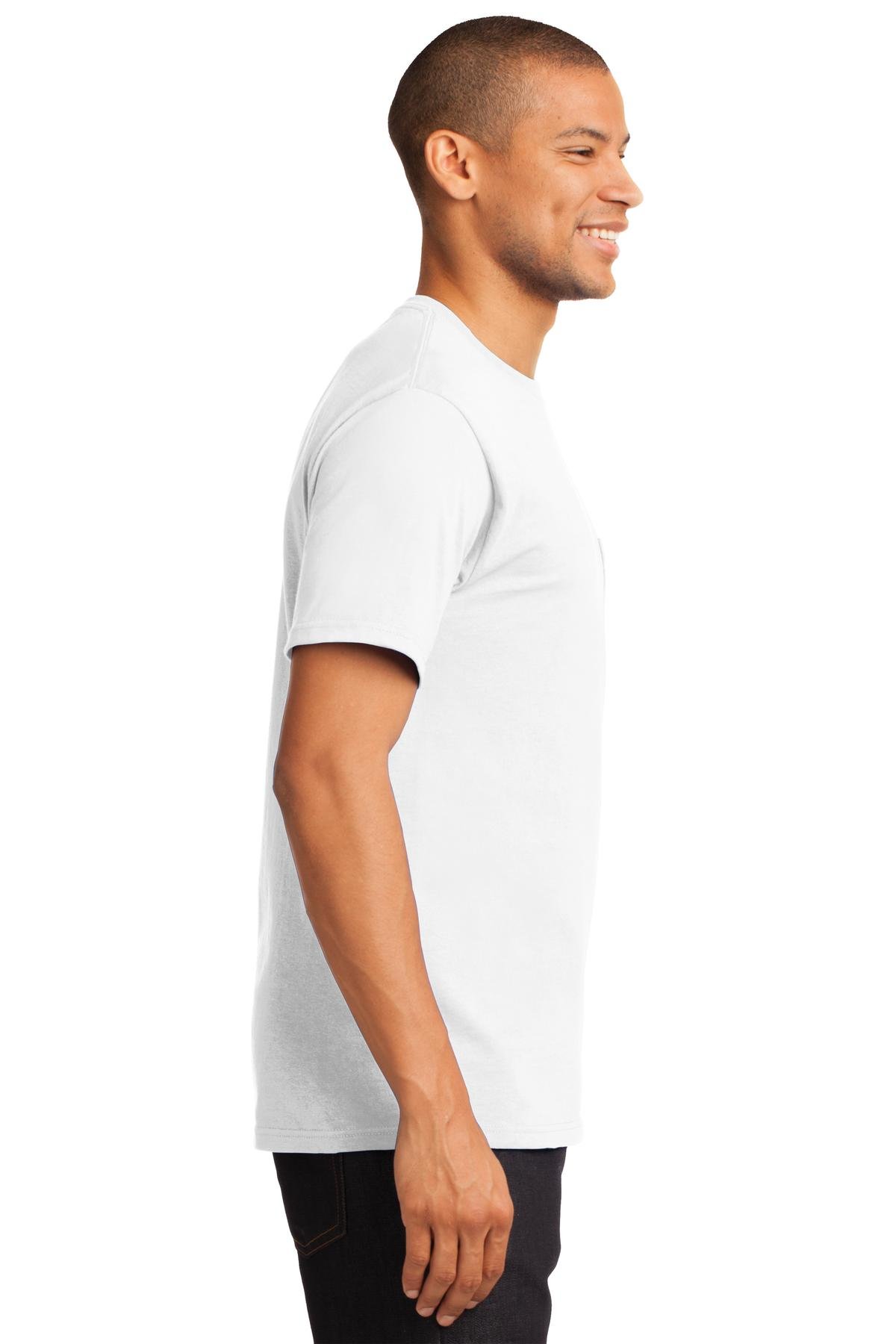 Port & Company Men's Tall Essential Pocket T-Shirt - Comfortable Cotton Crewneck Tee for Work, Casual Wear & Everyday Use