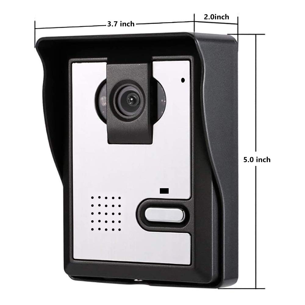 7-Inch Video Intercom System with Dual Cameras & 3 Monitors - Wired Door Phone with Unlock, Monitoring & 2-Way Audio - Ideal for Homes, Apartments & Office Security