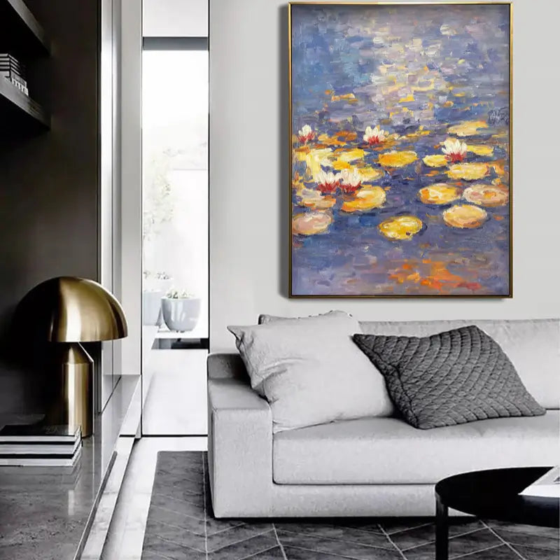 Flower and Tree Painting Wall Art - Handmade Canvas Print #FT019 - Perfect for Living Room, Bedroom & Office Decor