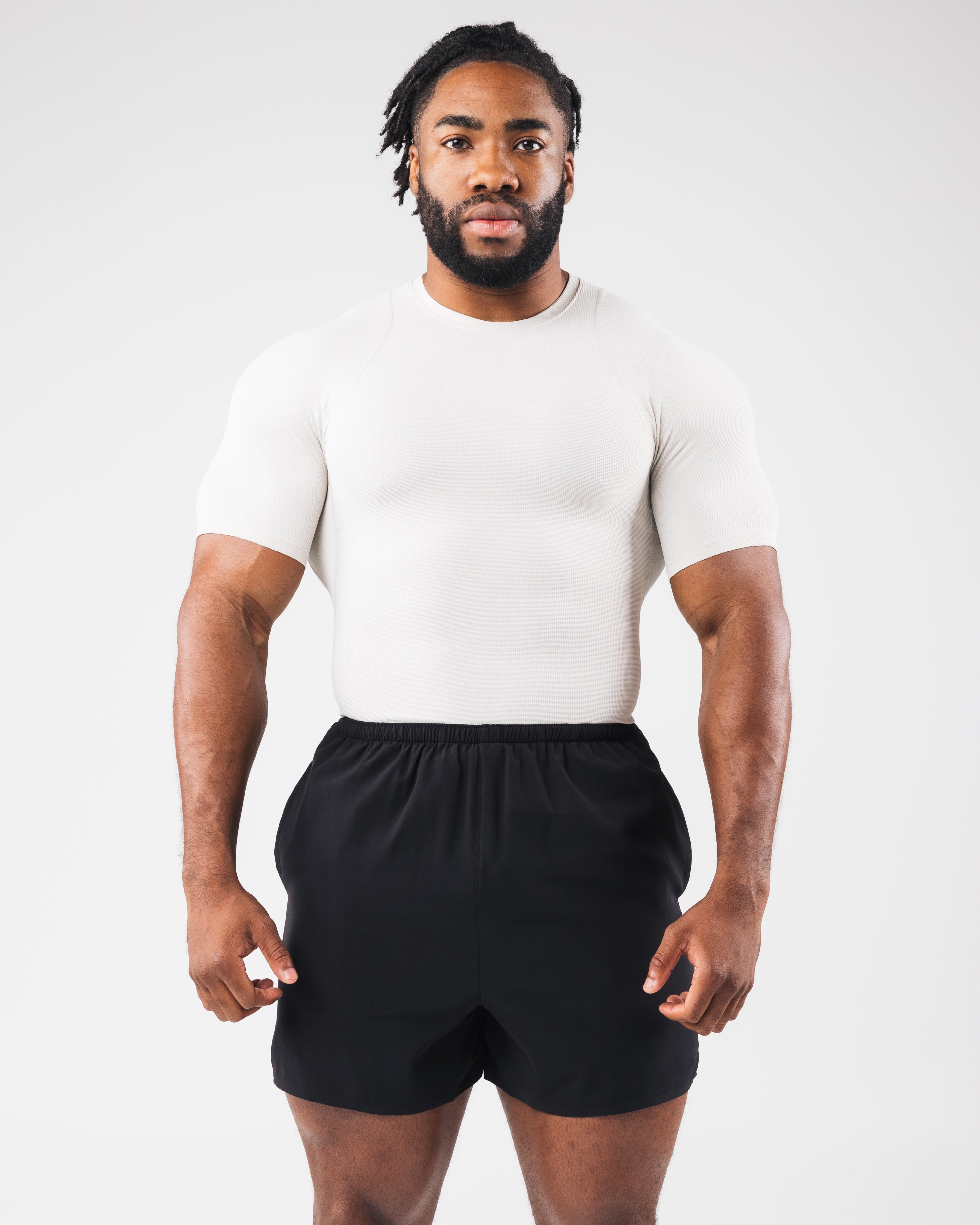 Power Short Sleeve T-Shirt in Bone Color - Comfortable & Stylish Casual Wear for Men | Perfect for Gym, Workout, and Everyday Use