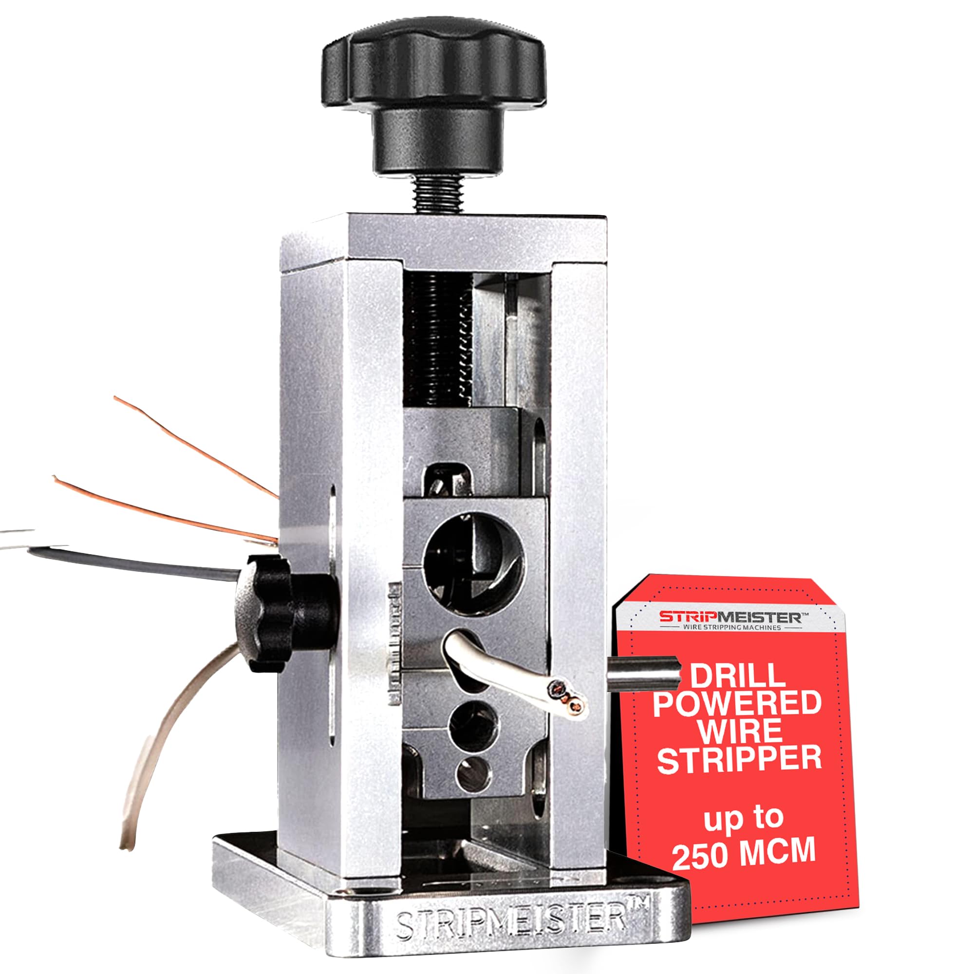 StripMeister Original Drill-Powered Wire Stripper Machine - Easy Manual Wire Stripping Tool for Copper & Electrical Wires | Perfect for Electricians, DIY Projects & Home Renovations