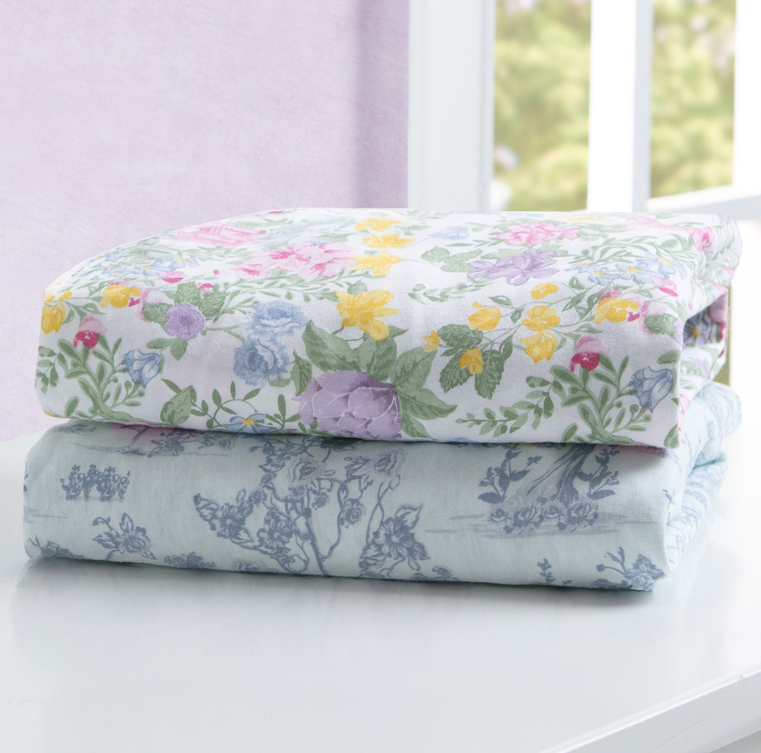 2 Pack Storybook Fairytale Fitted Crib Sheets - Soft Baby Crib Bedding for Nursery, Toddler & Kids Room Decor - Perfect for Fairy Tale Themed Bedrooms