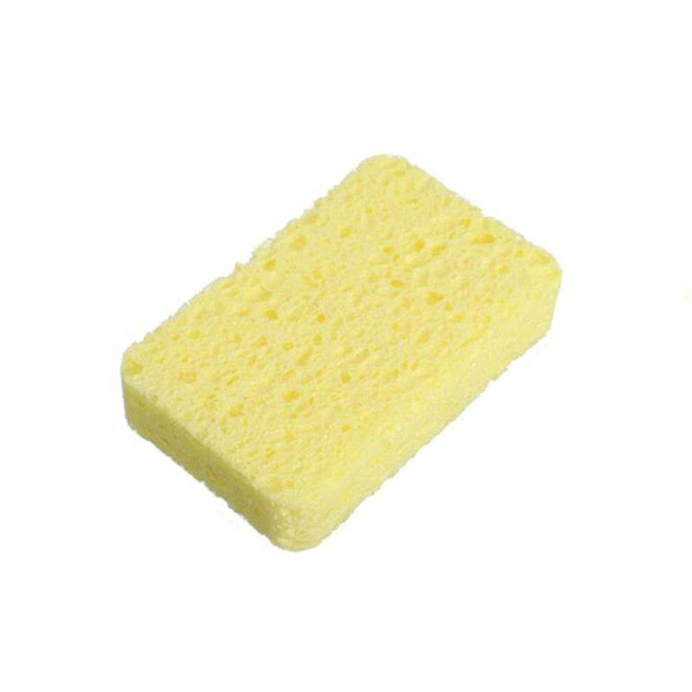 Shiyi Compressed Cellulose Sponges - 12 Pack Bulk Non-Scratch Cleaning Sponges for Kitchen, Bathroom, Dishes & Household Cleaning - Eco-Friendly Scouring Pads (Yellow) - Perfect for Deep Cleaning, Car Washing & Pet Care