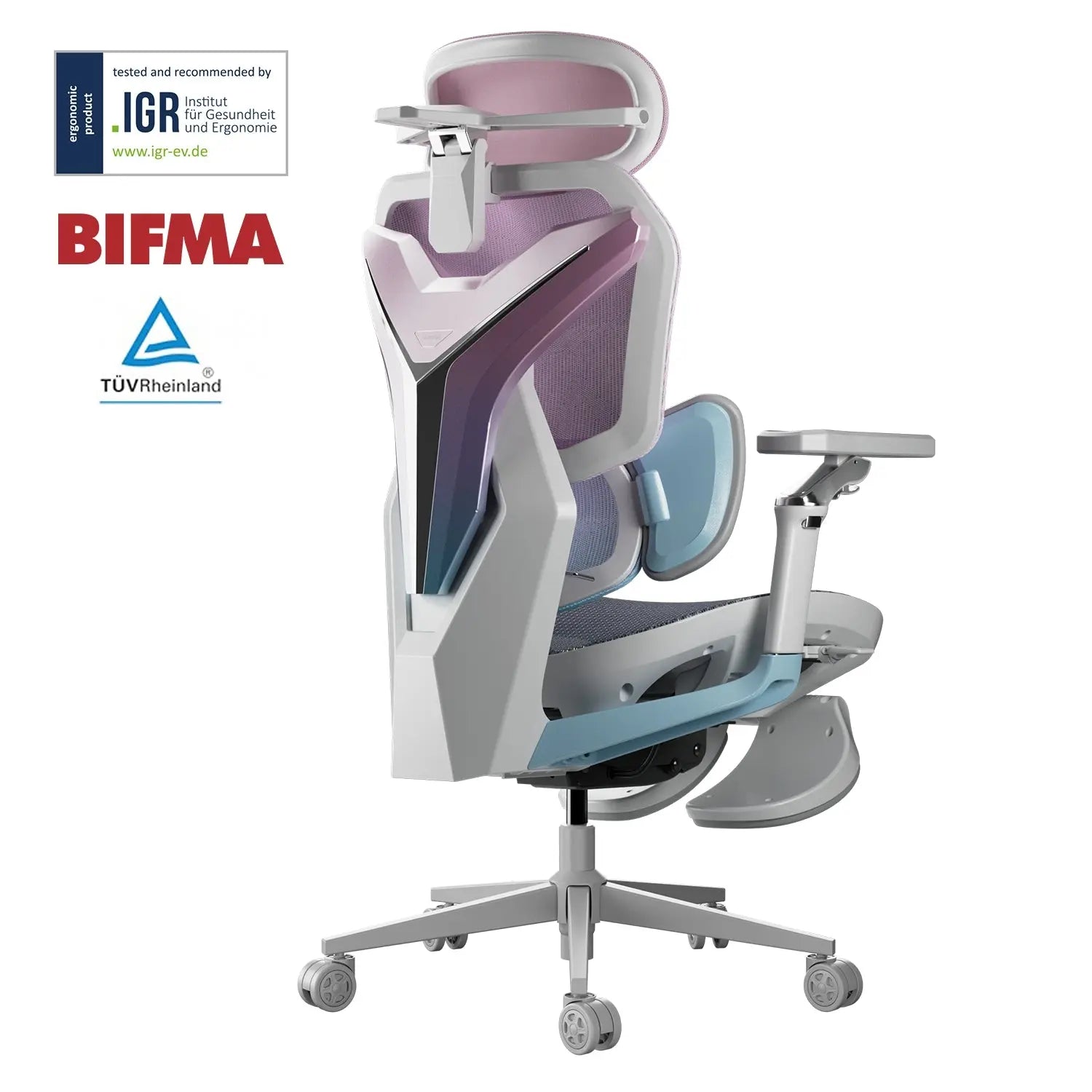AutoFull G7 Pink Ergonomic Gaming Chair - Adjustable Lumbar Support & Headrest - Comfortable Racing Style Computer Chair for Office & Home Gaming Setup - Perfect for Long Gaming Sessions & Work from Home