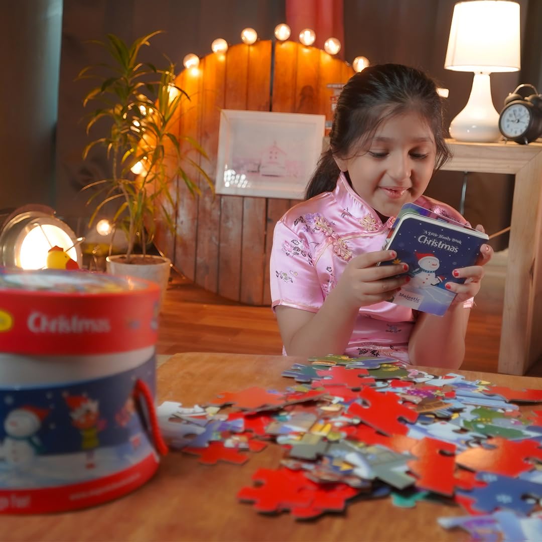 THE BOOK TREE Christmas Puzzle Gift Set for Kids - 80 Piece Jigsaw Puzzle with Storybook | Fun Holiday Learning Activity | Perfect Christmas Present for Boys & Girls | Great for Family Game Night & Holiday Classroom Activities
