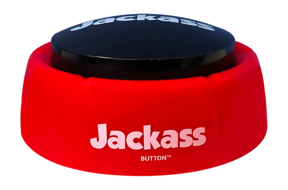 Jackass Button - Funny Talking Button with 10 Hilarious Sayings | Novelty Prank Toy for Parties & Gifts | Perfect for Office Pranks, Gag Gifts & Comedy Shows