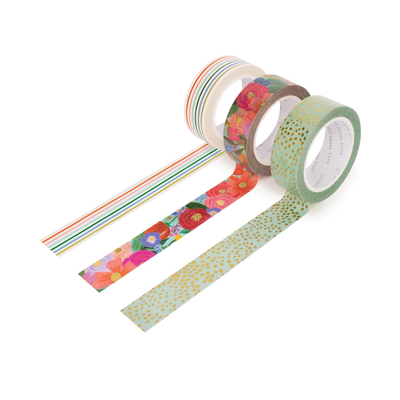 Rifle Paper Co. Garden Party Washi Tape - Floral Decorative Paper Tape for Scrapbooking, Gift Wrapping, Journaling & DIY Crafts - Perfect for Home, Office & Party Decorations