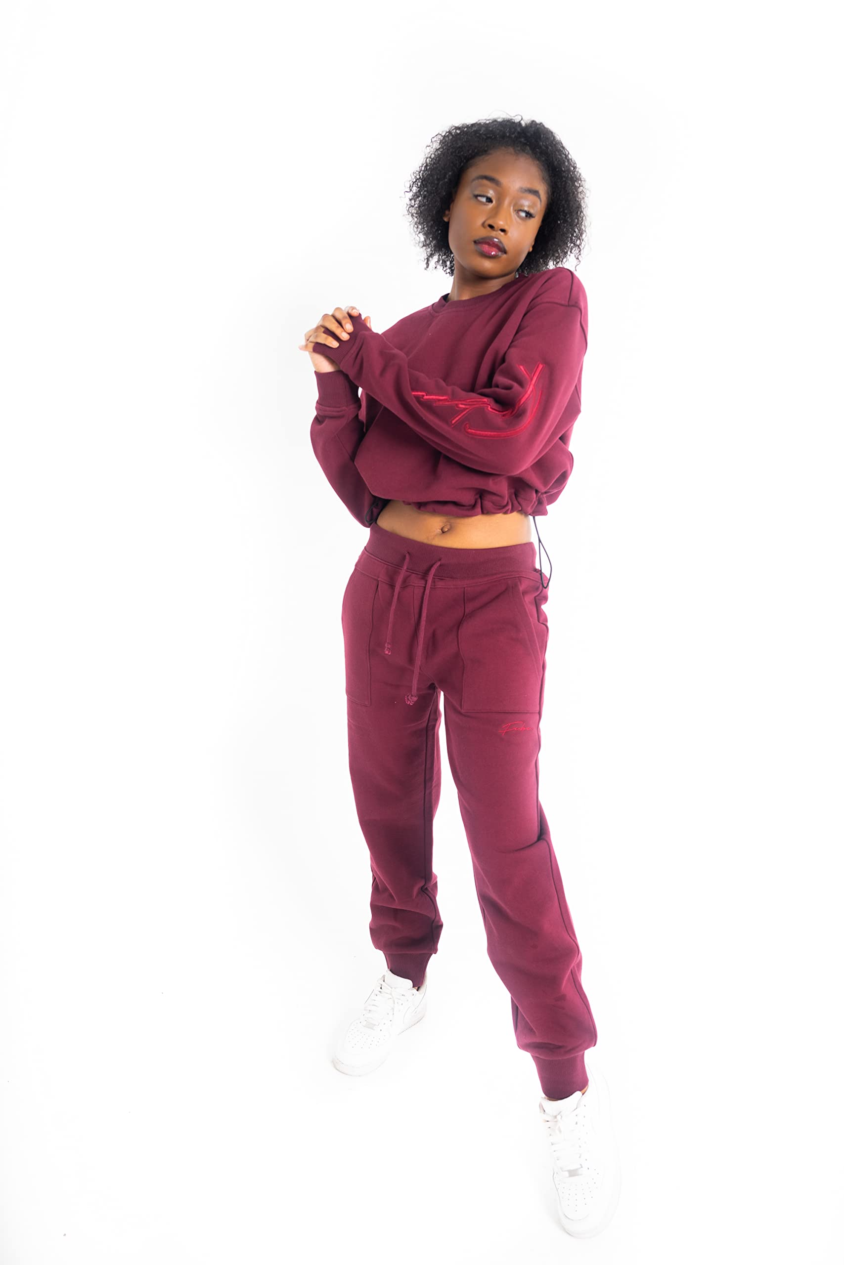 FUBU Women's Signature Logo Utility Sweatshirt | Casual Pullover Hoodie for Streetwear & Lounge | Perfect for Everyday Wear, Gym & Outdoor Activities