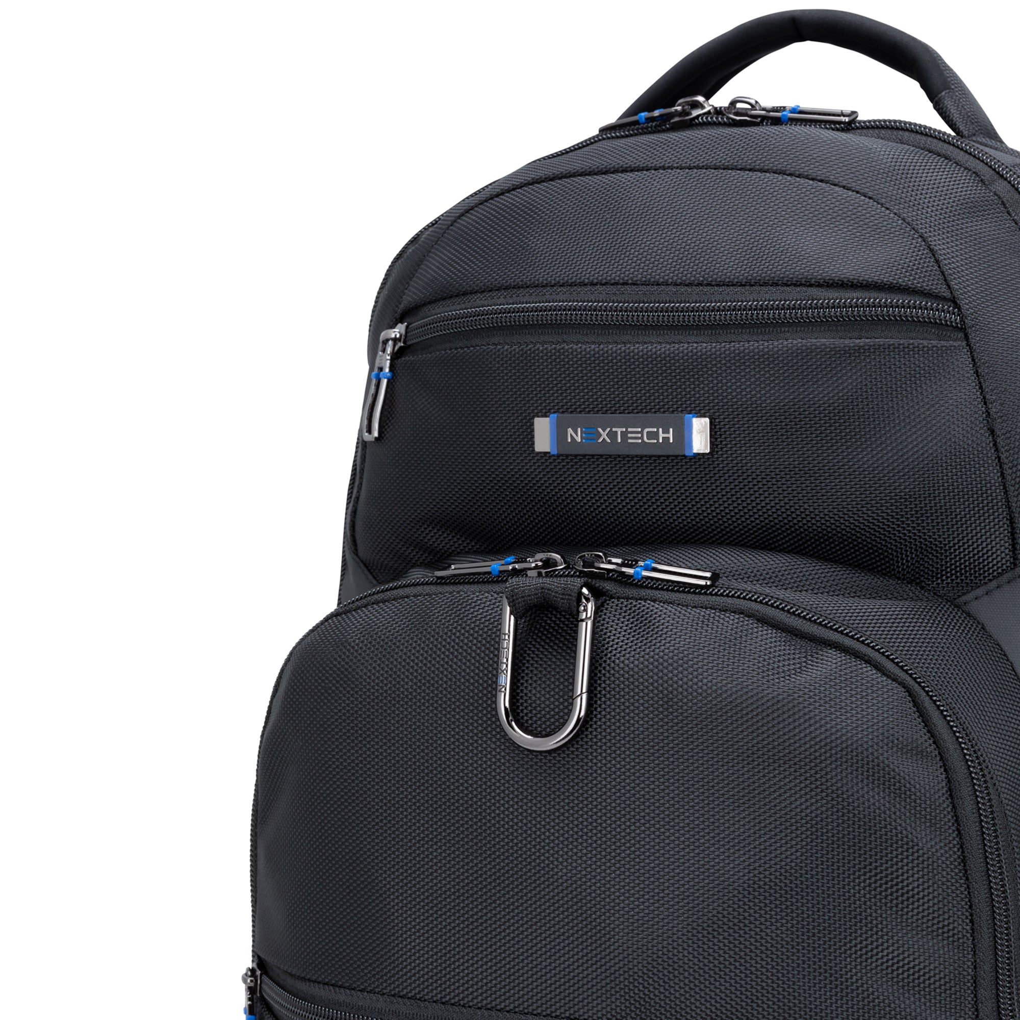Nextech Professional Business Backpack for Men & Women - Waterproof Laptop Backpack with USB Charging Port - Perfect for Office, Travel, and Commuting
