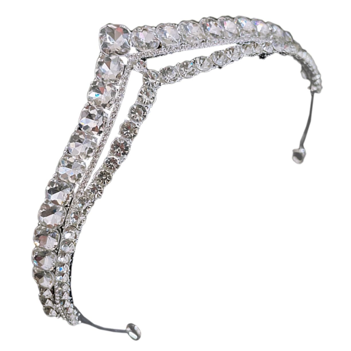 3PCS Elegant Rhinestone Crown Tiara Set for Women & Girls - Crystal Bridal Headpiece for Weddings, Birthdays, Parties - Sparkling Zinc Alloy Hair Accessories for Princess, Fairy, Prom, Pageant, and Special Occasions