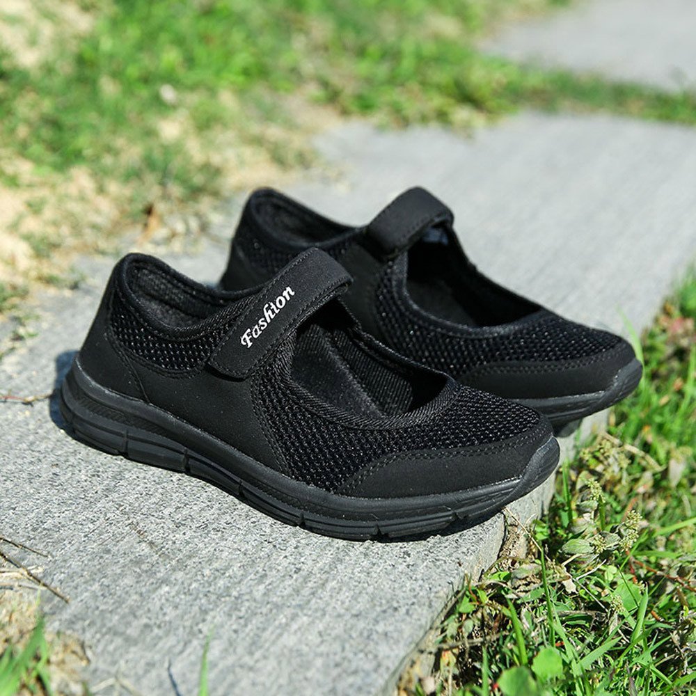 Women's Wide Fit Air Cushion Diabetic Shoes - Slip On Walking & Running Sneakers for Comfort & Support - Perfect for Jogging, Sports & Daily Wear