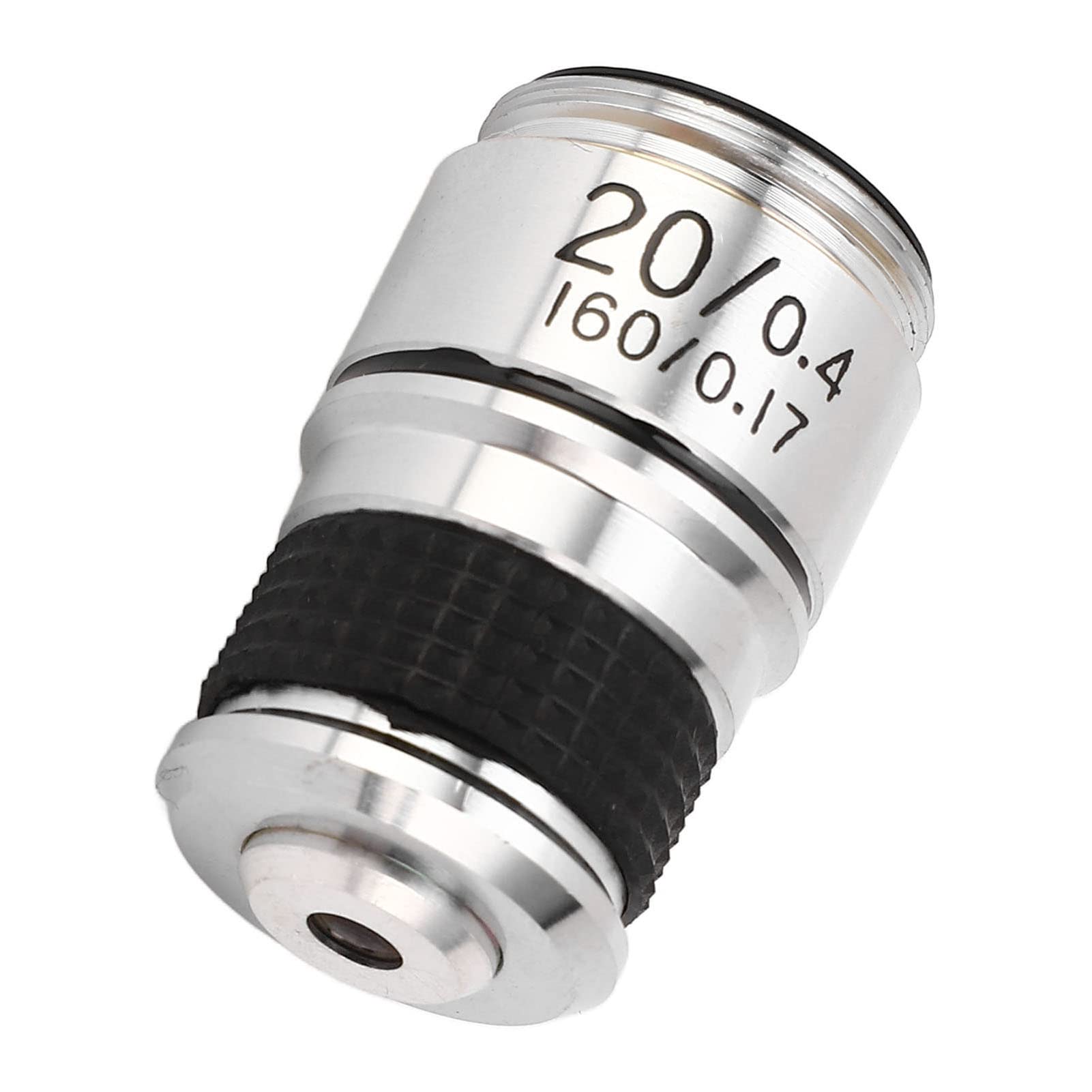 Premium RMS 20X Microscope Objective Lens - Alloy Construction with Chrome Plating | High Durability, Polished Optics | Ideal for Laboratory Research, Education & Scientific Observation