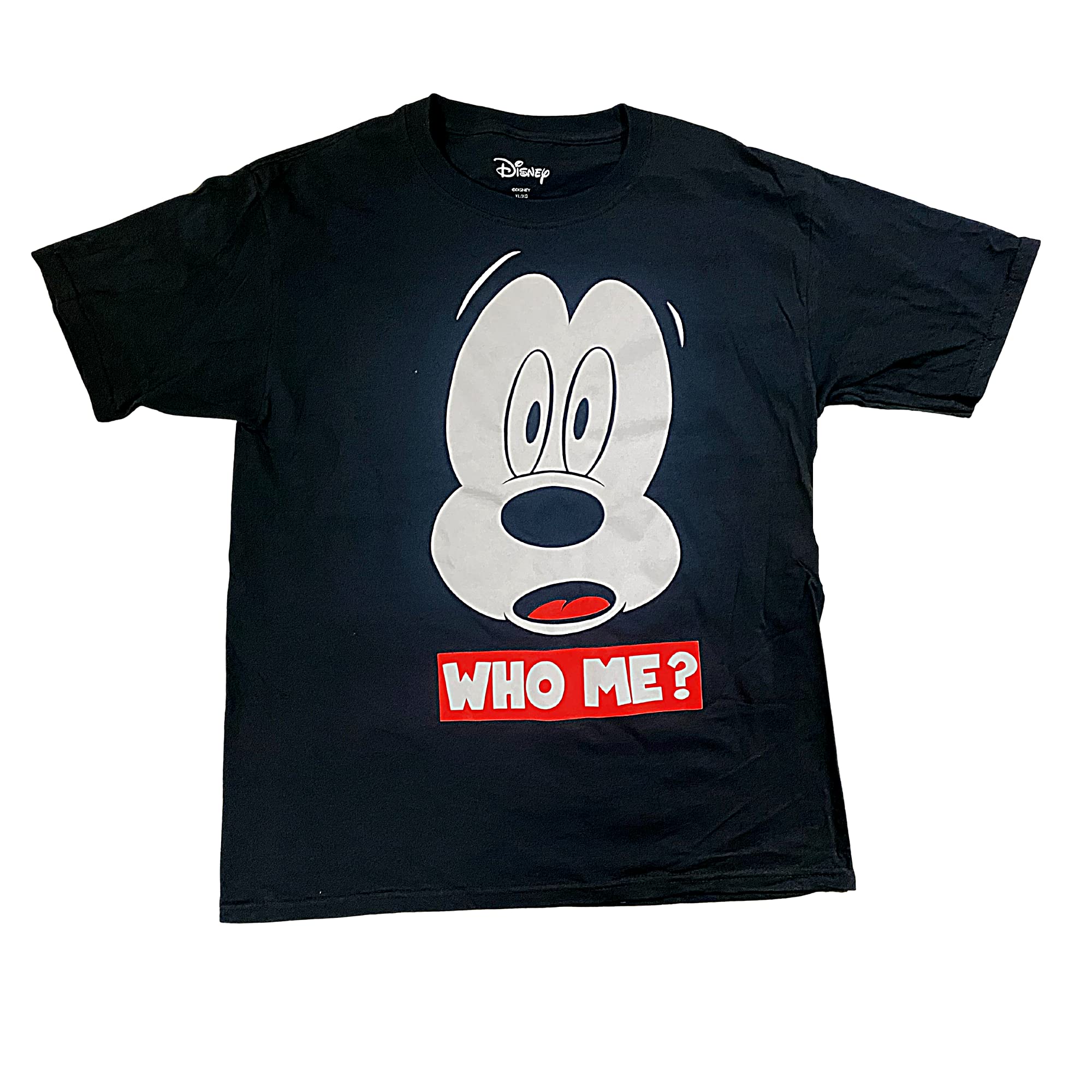 Youth Boys Mickey Mouse Graphic T-Shirt - Black, Large Size - Casual Wear for School, Playdates & Everyday Outfits