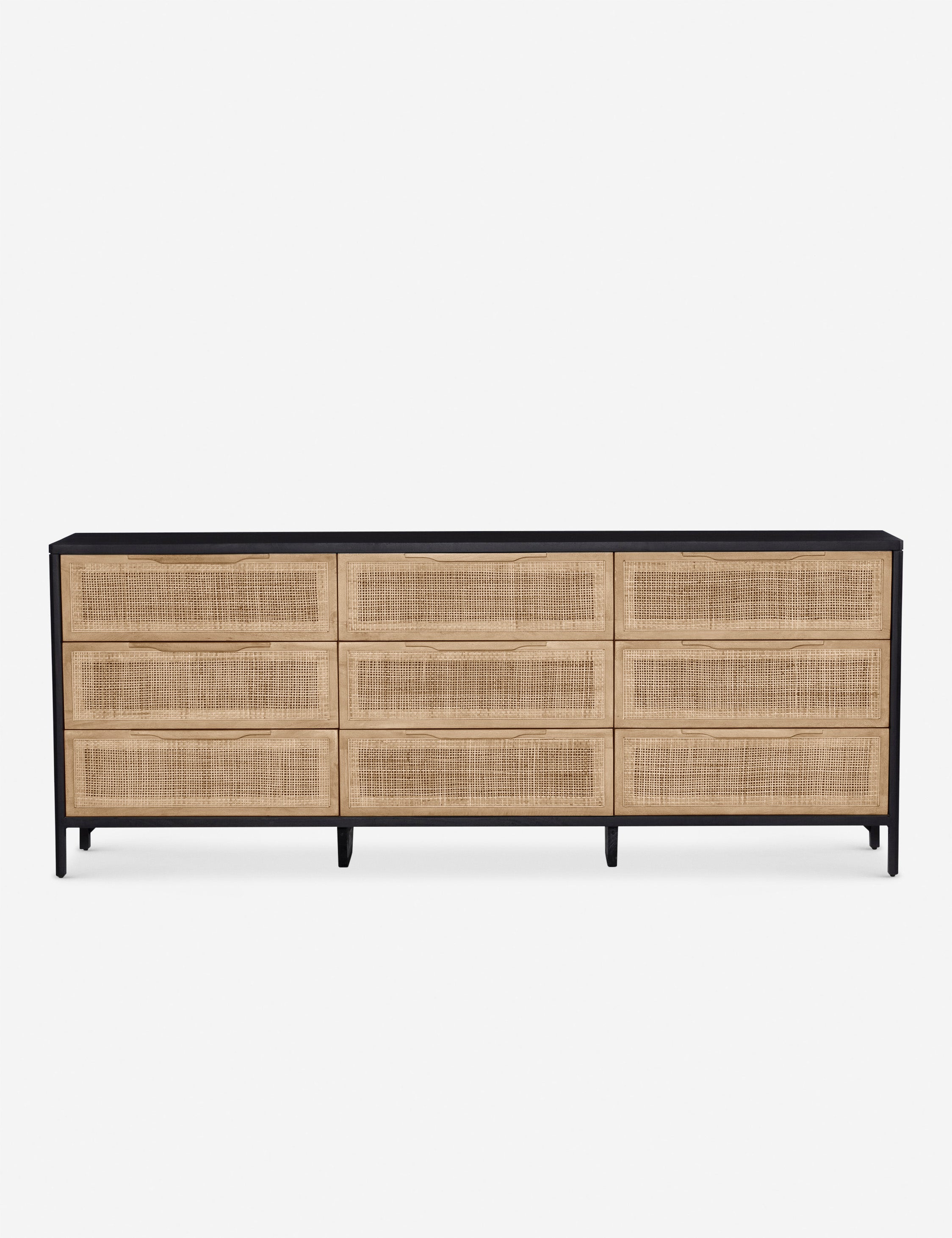 Hannah 9-Drawer Dresser - White Wooden Chest of Drawers for Bedroom Storage & Organization - Perfect for Clothes, Accessories, and Home Decor
