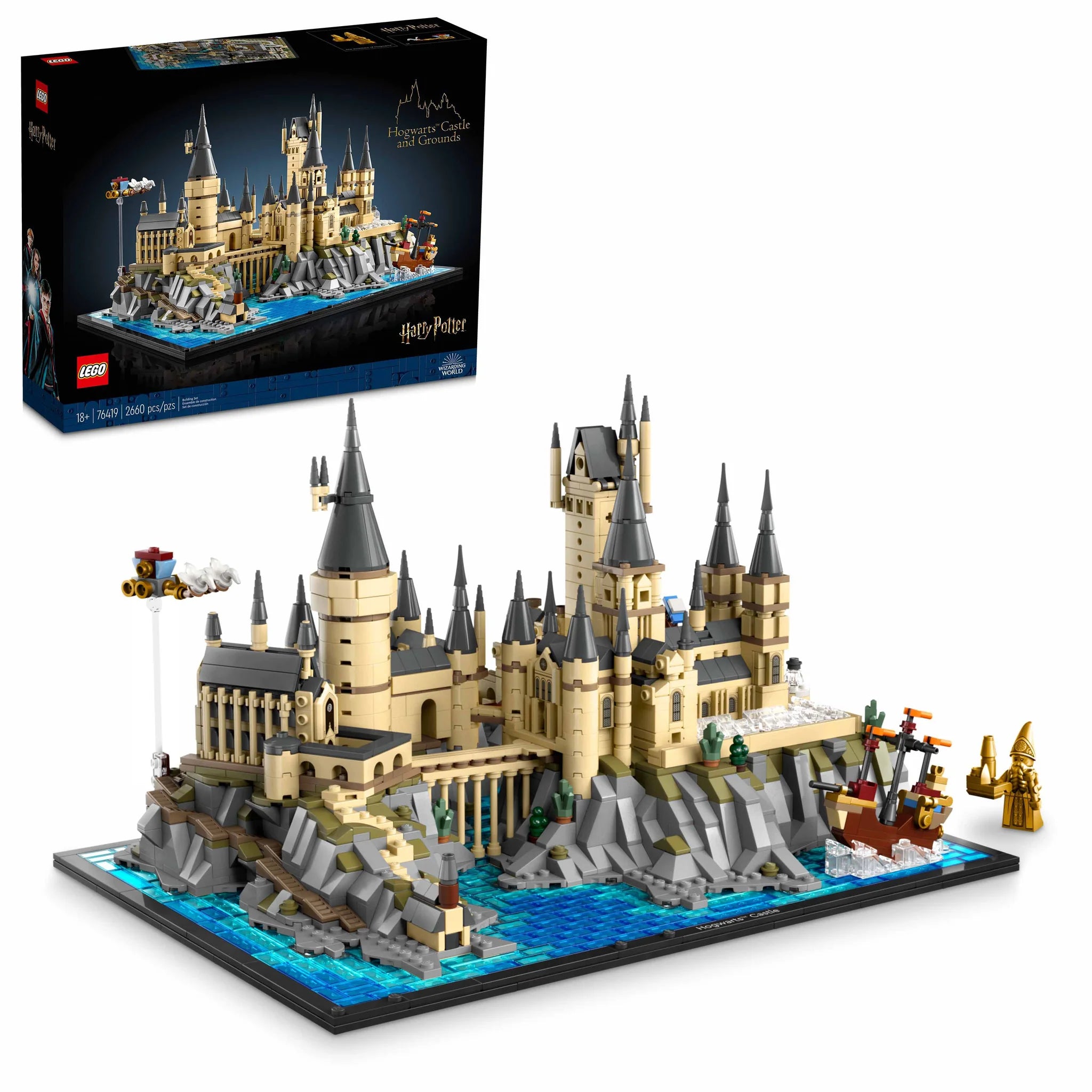 LEGO® Harry Potter™ Hogwarts™ Castle and Grounds Building Set - Collectible Model Kit for Kids & Adults - Perfect for Harry Potter Fans, Gifts, and Home Decor