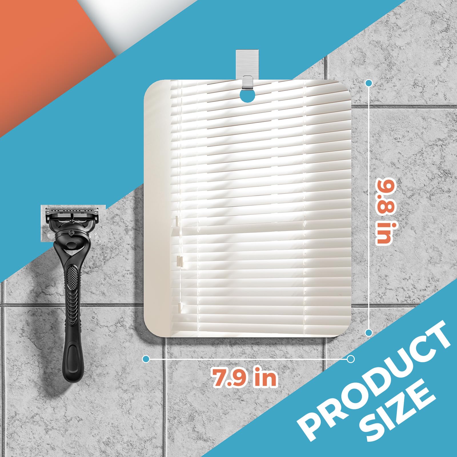Fogless Shower Mirror 7.8