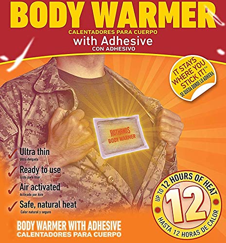 HotHands Adhesive Body Warmers - 8 Pack | Long-Lasting Heat for Outdoor Activities, Hunting, Camping & Winter Sports