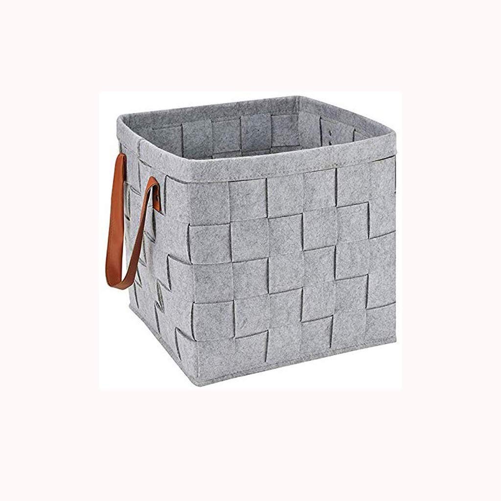 Foldable Felt Storage Basket - Organize Desktop, Snacks, Cosmetics & Sundries | Perfect for Home, Office & Travel Organization