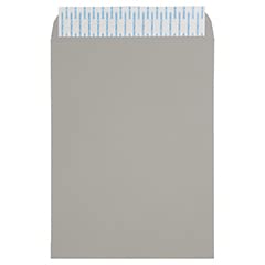 JAM PAPER 9 x 12 Premium Peel & Seal Catalog Envelopes - Grey Kraft (250/Box) | Bulk Business Mailing, Invoice & Document Storage Solution