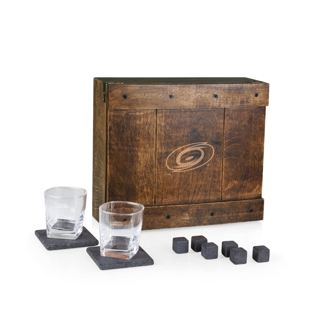 PICNIC TIME NHL Whiskey Box Gift Set for Men & Women - Perfect for Sports Fans, Game Day Parties & Unique Gifts for Hockey Lovers