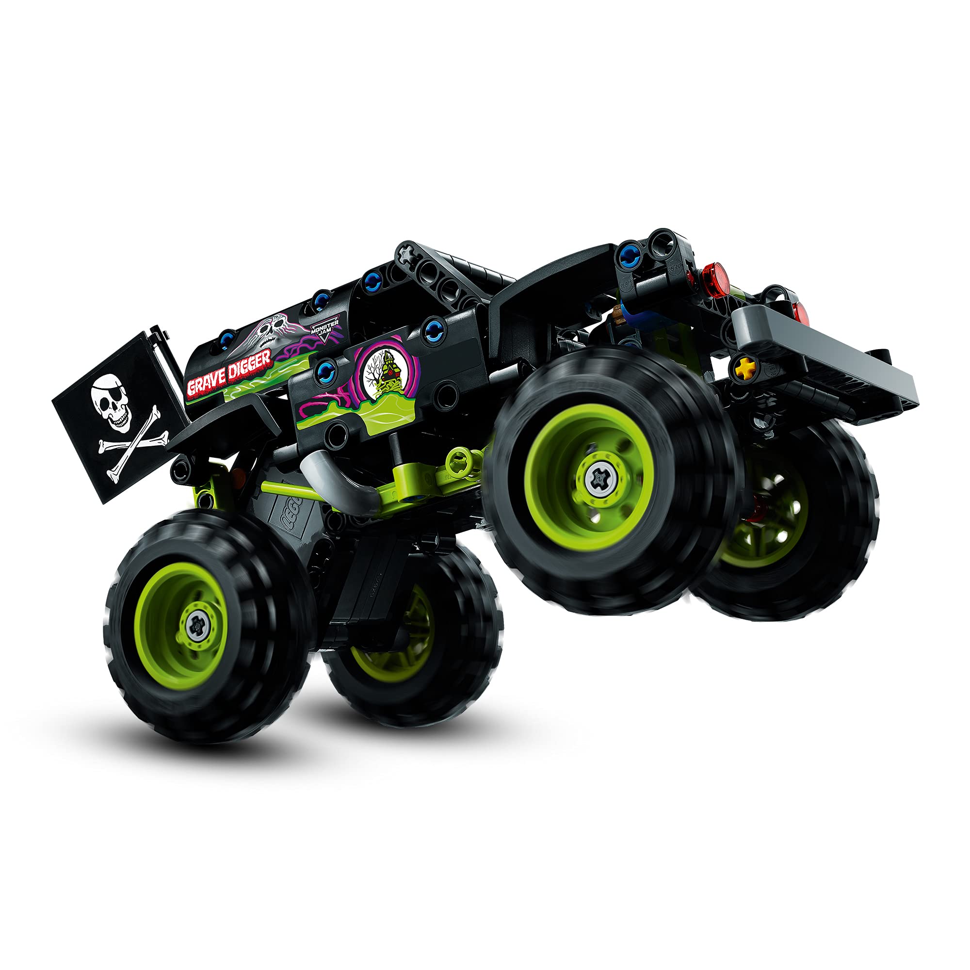 LEGO 42118 Technic Monster Jam Grave Digger - 2-in-1 Monster Truck & Off-Road Buggy Building Toy Kit, STEM Construction Set for Kids Ages 7+, Perfect Gift for Boys & Girls - Ideal for Playtime, Birthday Presents & STEM Learning Activities
