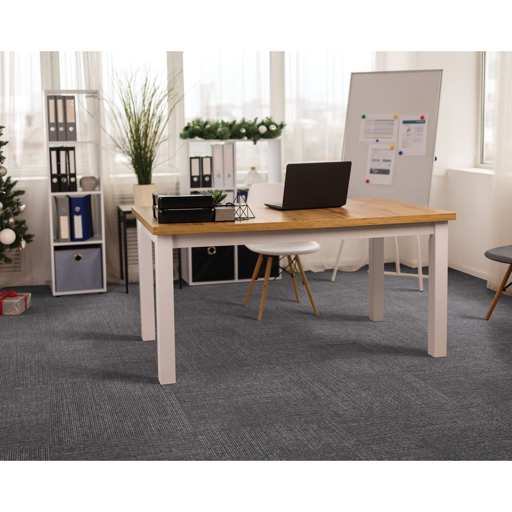 Mohawk Advance 24x24 Inch Berber Loop Pile Carpet Tiles - 0.09