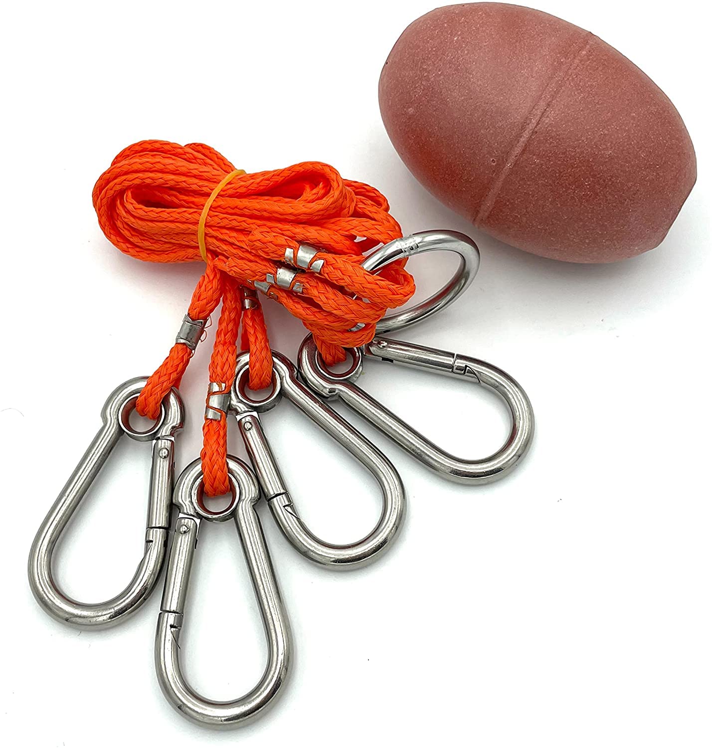 AirFly 4 Arm Crab Trap Harness with 304 Stainless Steel Hooks & Buoy Float - Durable Saltwater Fishing Gear for Crabbing, Lobstering & Shellfish Trapping