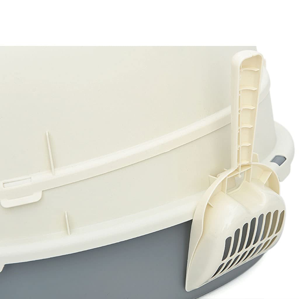 **Enclosed Cat Litter Box with Antlers – Odor Control, Splash-Proof Design for Cats – Dual Purpose Pet Toilet & Bedpan (Color: D) – Perfect for Small Spaces & Multi-Cat Homes**