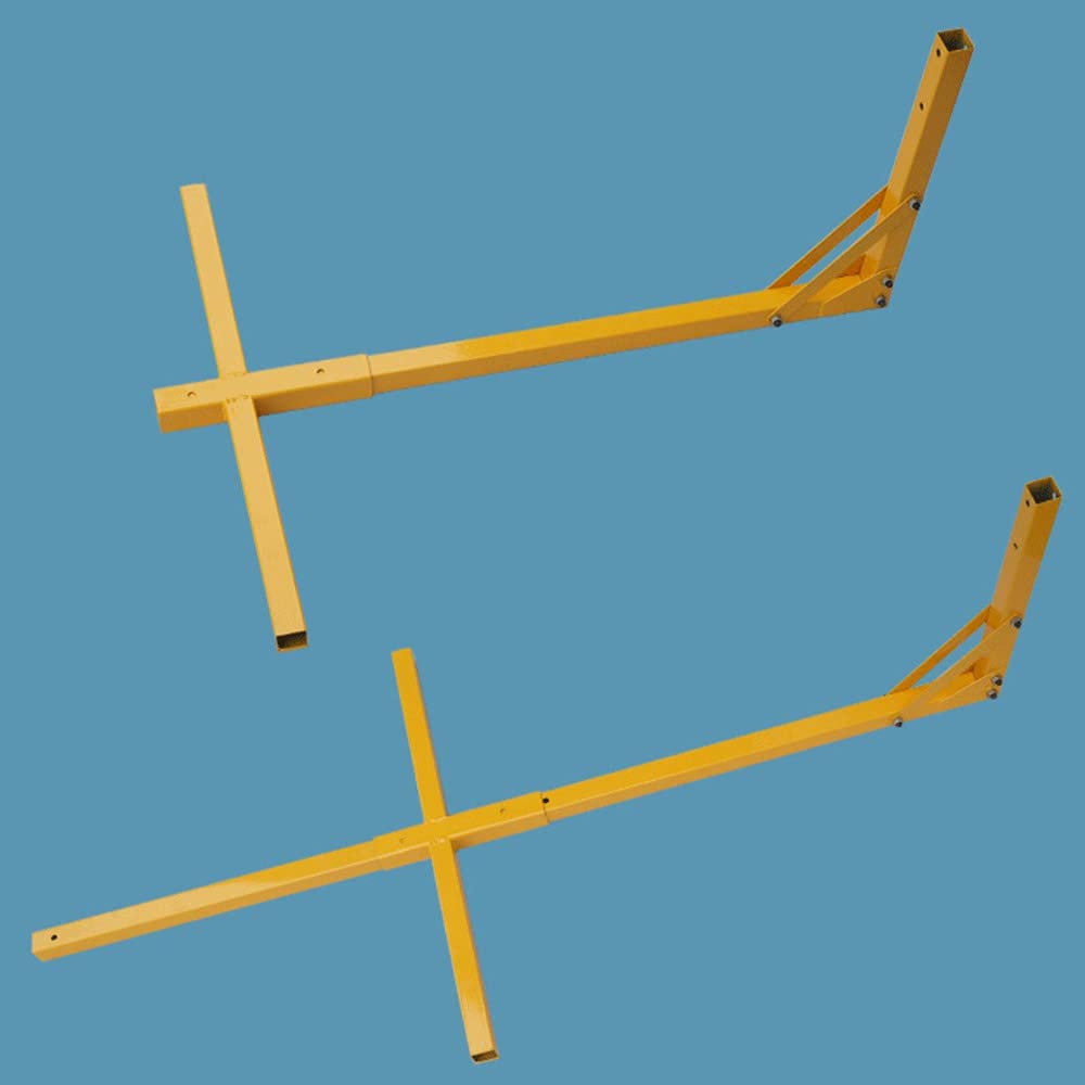 Heavy Duty Steel AC Exterior Installation Lifting Tool - Stainless Steel Air Conditioner Crane Bracket with 500LB Capacity for Outdoor Unit Mounting (Perfect for HVAC Technicians & Rooftop Installations)