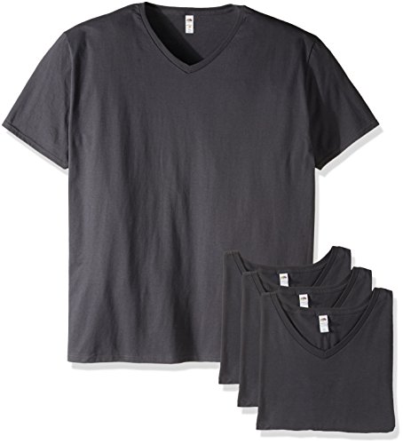 V-neck - 4 Pack - Charcoal