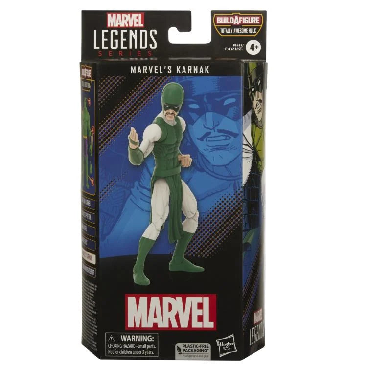 Marvel Legends Karnak Action Figure with Totally Awesome Hulk BAF - Collectible Marvel Superhero Toy for Display & Play | Perfect for Marvel Fans, Collectors & Gift Giving