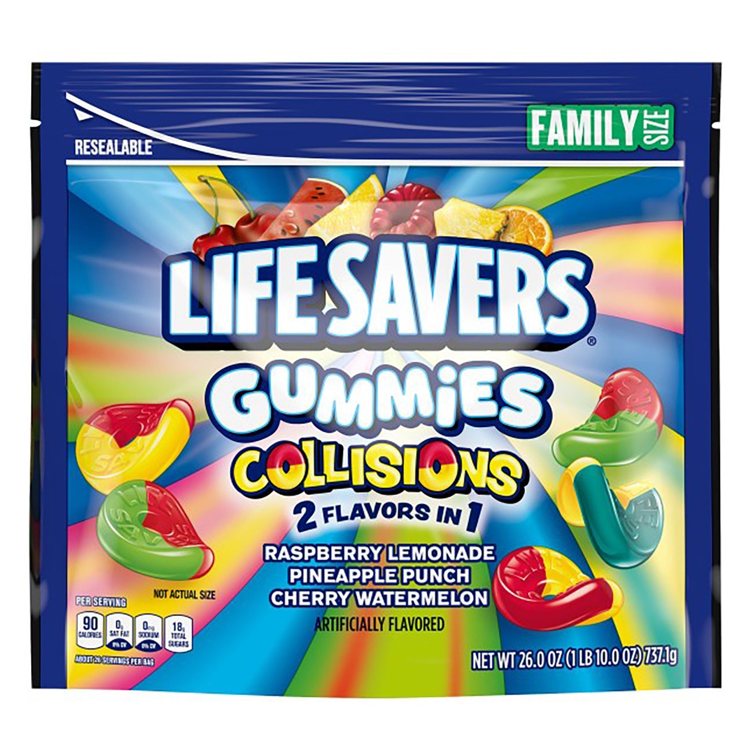 Lifesavers 5 Flavor Gummies - 26oz Resealable Bag | Assorted Fruit Flavors | Perfect for Snacking, Parties & On-the-Go Treats