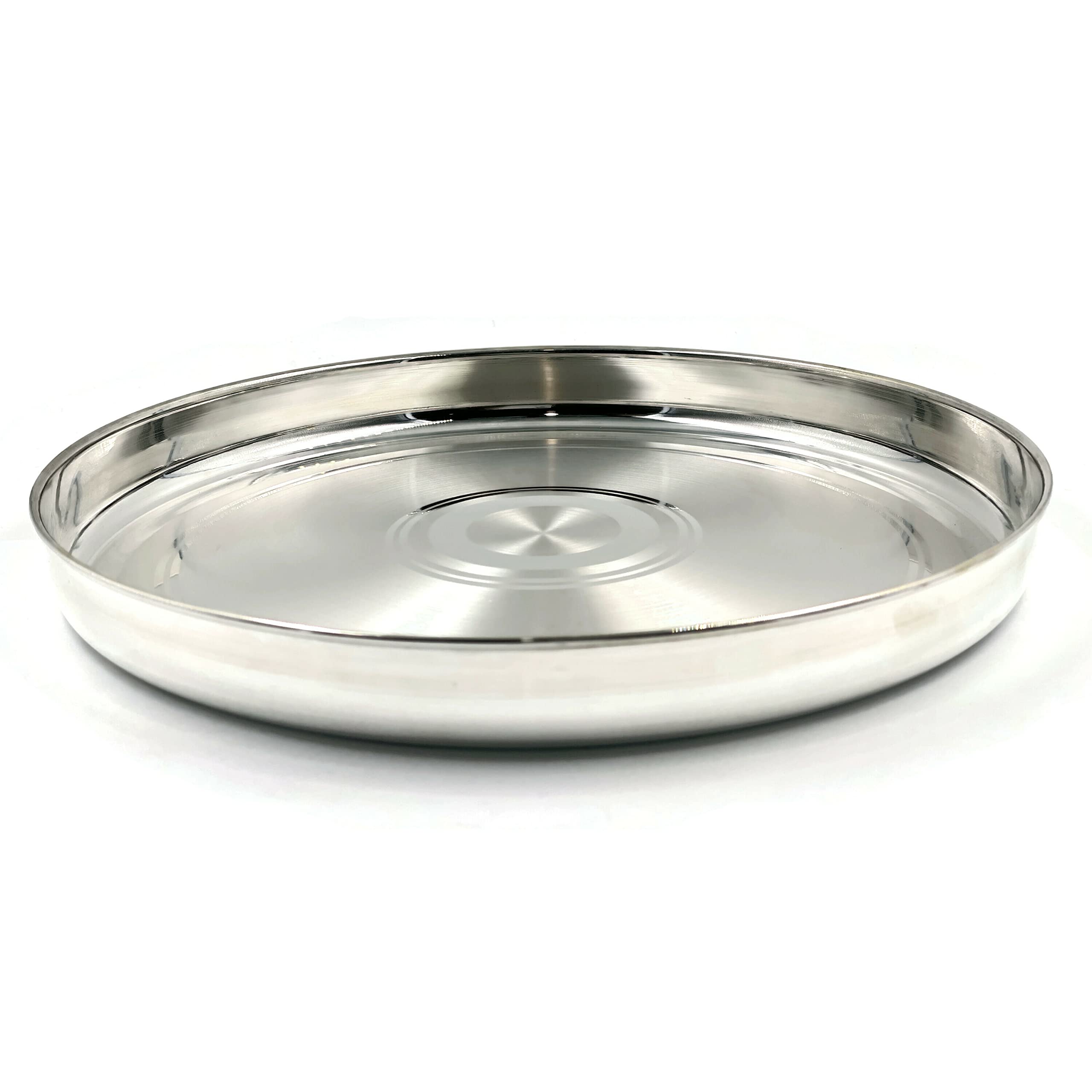 999 Pure Silver Hallmarked Thali Plate - 6.0 Inch Traditional Indian Dining Dish for Pooja, Wedding & Festive Celebrations