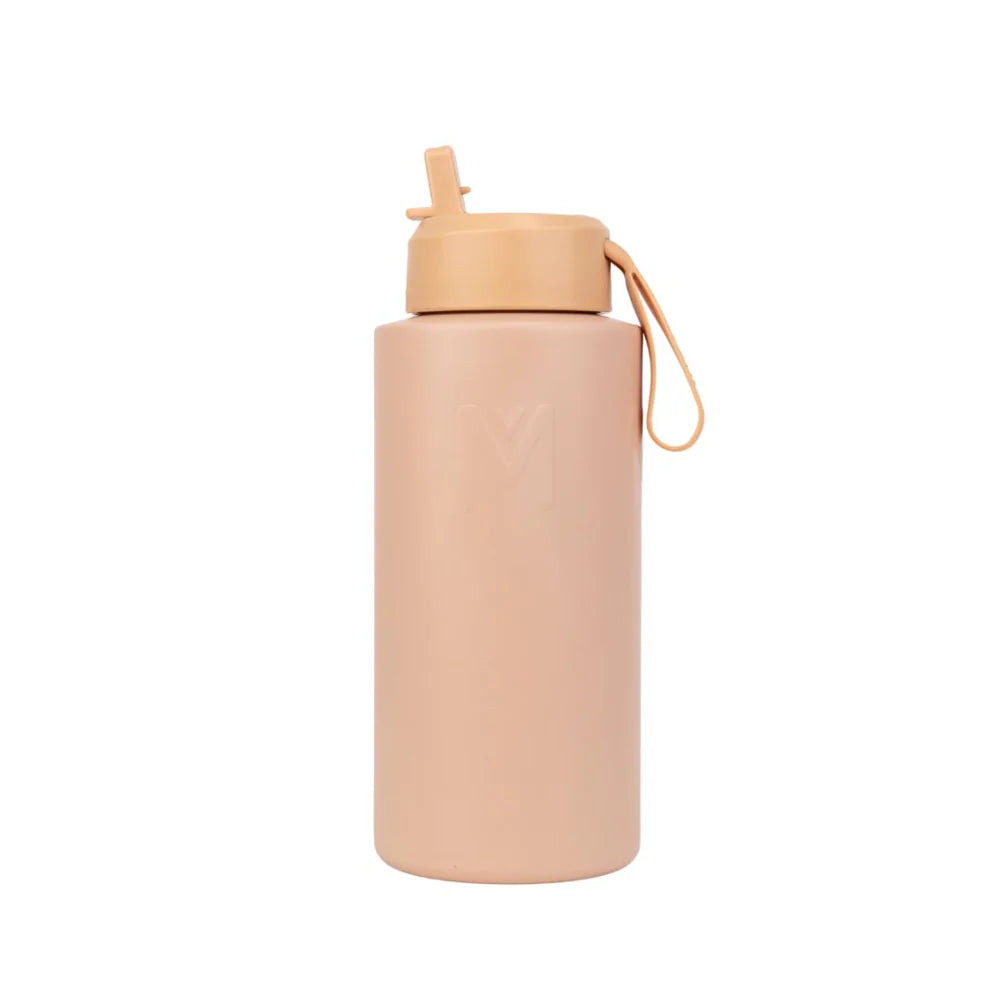Montii Fusion Sipper Drink Bottle - 1000ml Leak-Proof, BPA-Free Water Bottle for Gym, Hiking & Travel - Insulated Stainless Steel Thermos with Straw & Carry Strap