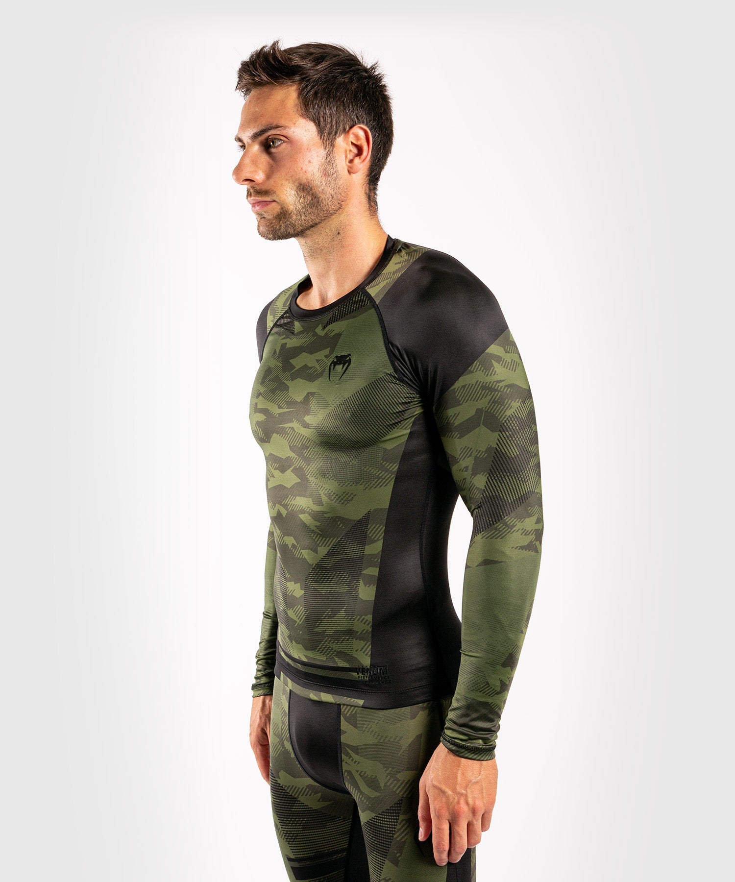 Venum Trooper Rashguard Long Sleeves - MMA, BJJ & Grappling Compression Shirt for Men - Moisture Wicking & Anti-Odor Training Gear for Combat Sports & Fitness