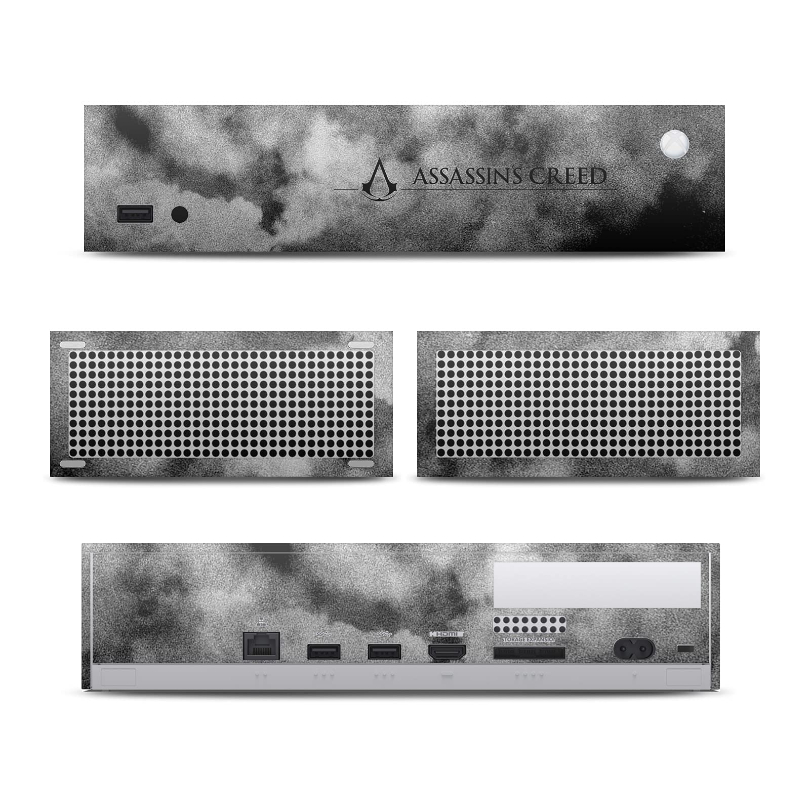Officially Licensed Assassin's Creed Half Legacy Typography Vinyl Sticker Skin Decal for Xbox Series S Console - Gaming Accessories for Xbox Fans & Collectors