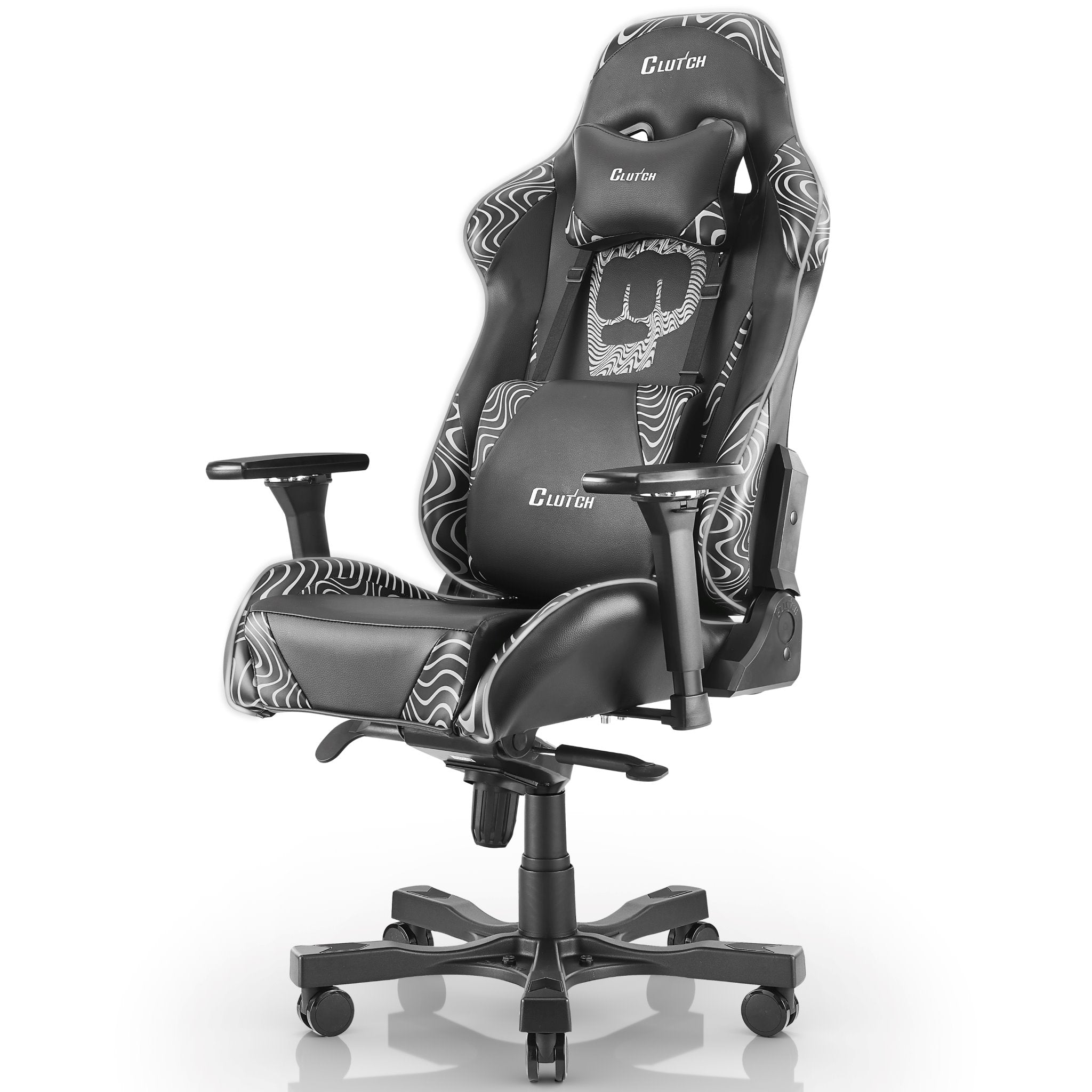 PewDiePie Throttle Series Ergonomic Gaming Chair - Black Non-LED for PC & Console Gamers | Comfortable Office & Streaming Chair