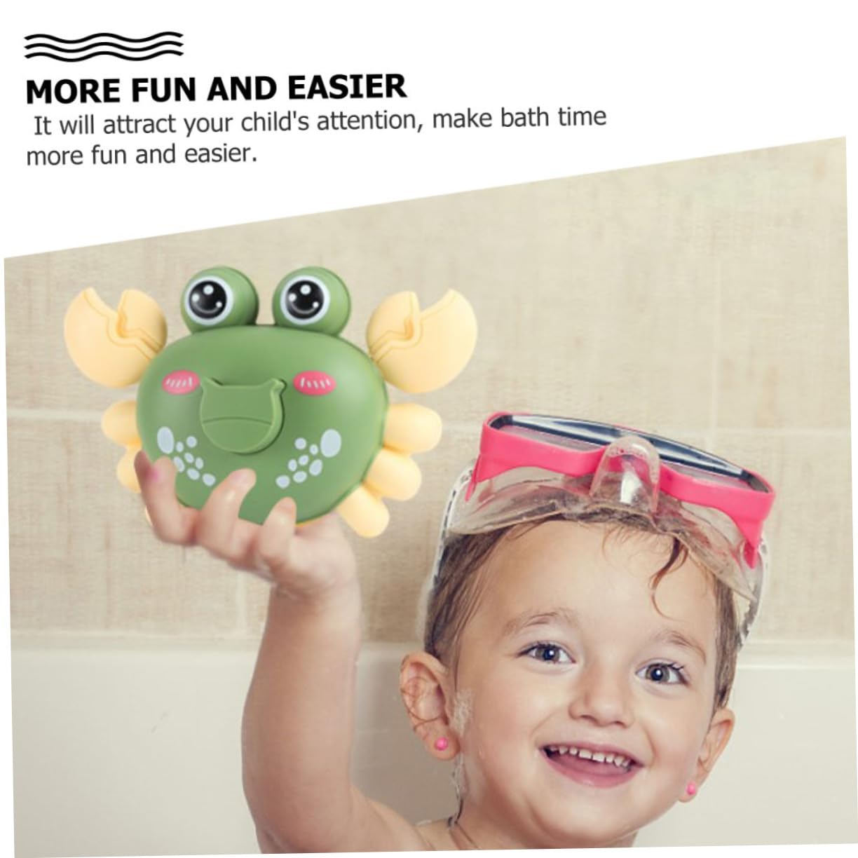 VICASKY 6 Pack Wind Up Swimming Pool Toys - Crawling Bath Toys for Kids, Fun Water Play for Toddlers & Babies - Perfect for Bathtime, Pool Parties & Beach Outings