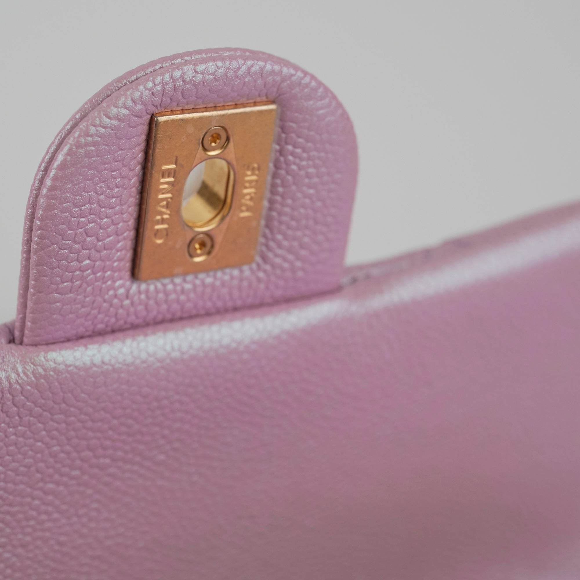 Chanel Caviar Leather My Perfect Square Mini Bag Iridescent Pink with Microchip - Perfect for Evening Parties, Date Nights & Luxury Fashion Accessories