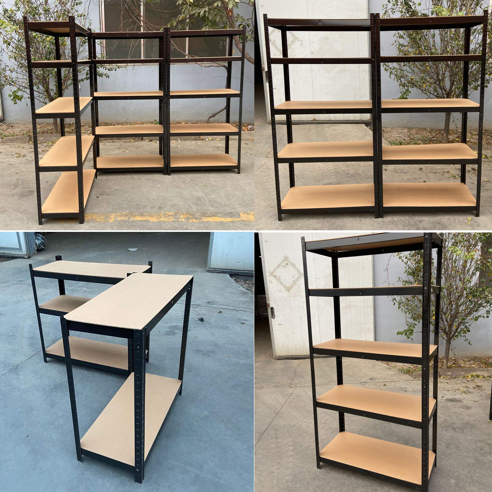 4-Tier Heavy Duty Metal Storage Shelves - 64