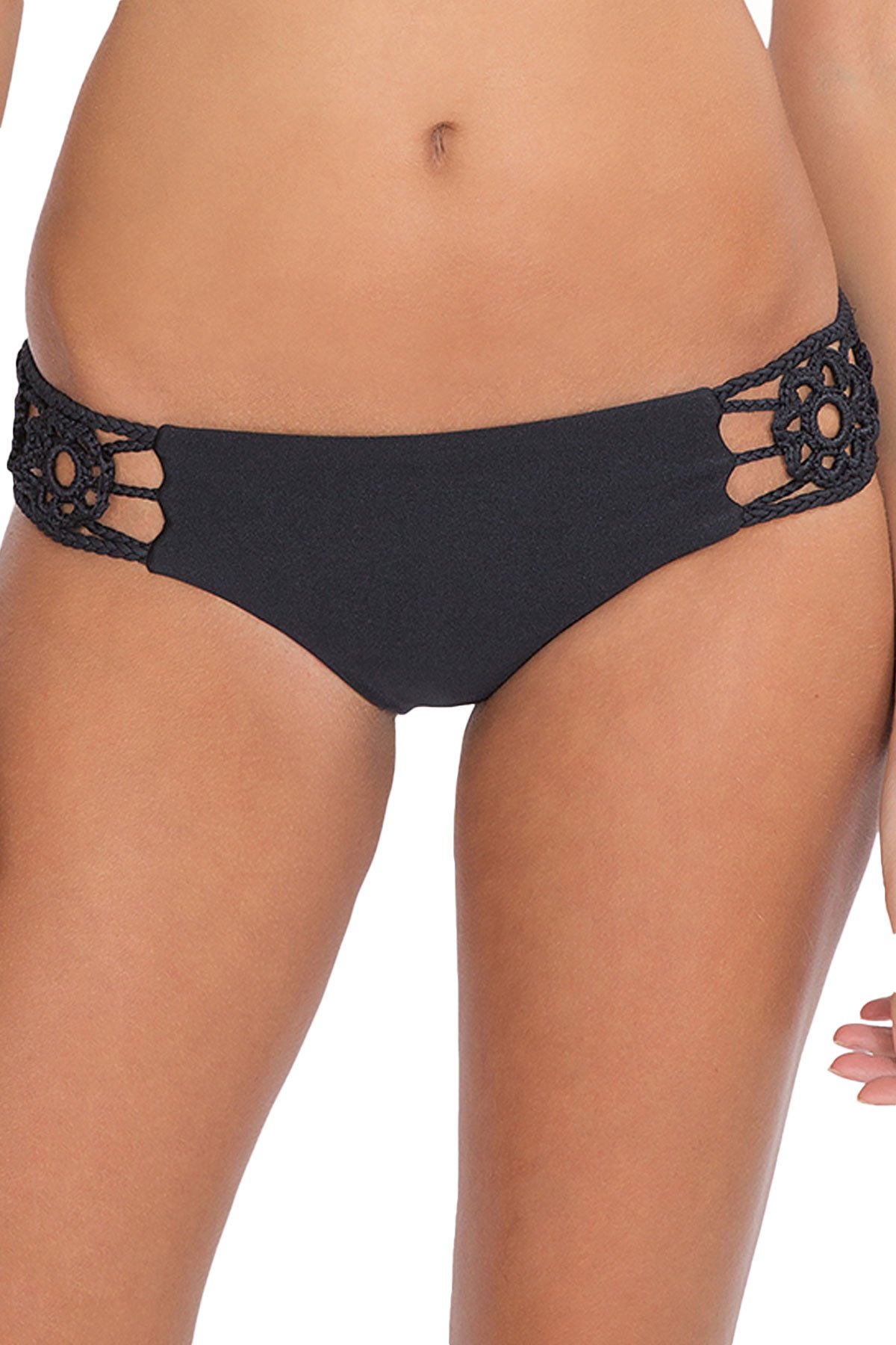 Luli Fama Women's Florcitas De Arena Bikini Bottom - High Waisted Swimwear for Women, Comfortable & Stylish Beach Bikini - Perfect for Pool Parties, Vacations & Summer Getaways